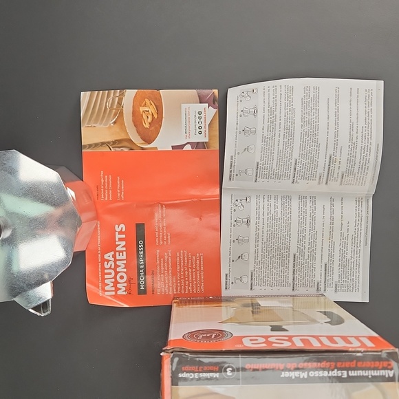 IMUSA STOVETOP ESPRESSO MAKER, 3 Shot, New in Box Moka Pot - Picture 16 of 17